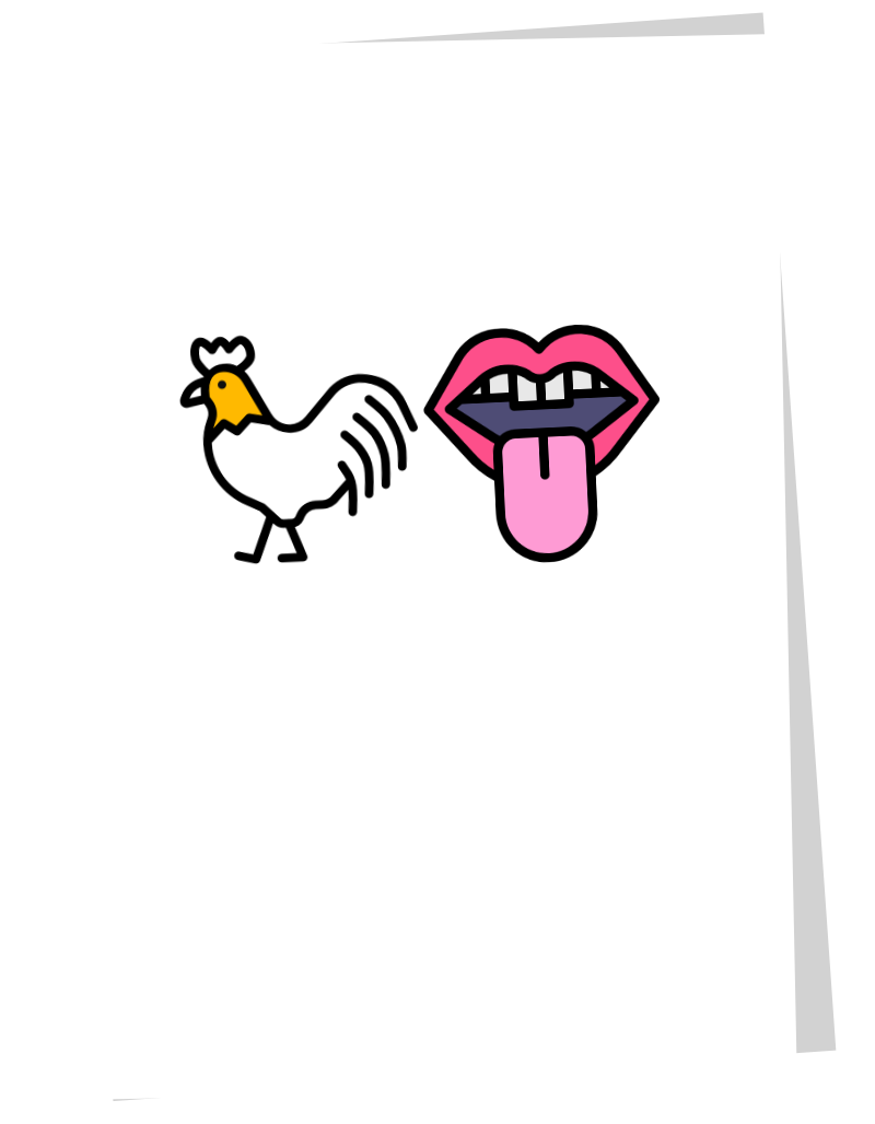 Cock Licker - Rude card